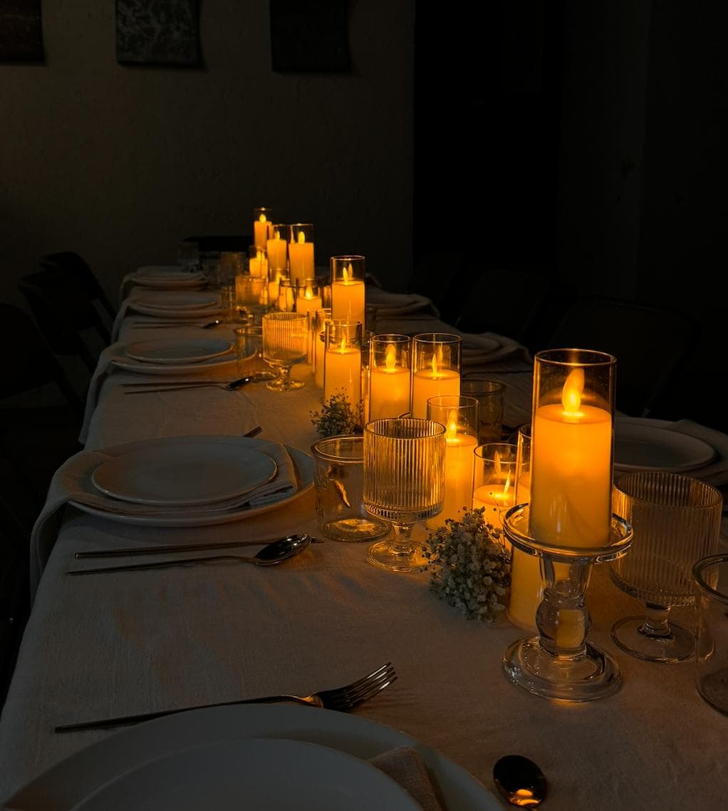 Cena especial: La noche como parte del diseño.